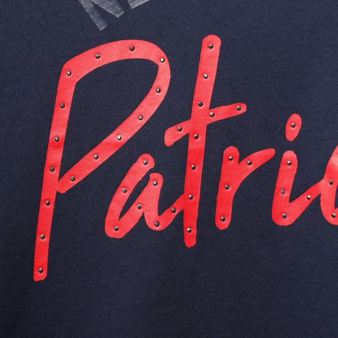 облекло Patriots Jersey tommy hilfiger тъмносиня тениска с v-образно деколте Жени T8TH2724