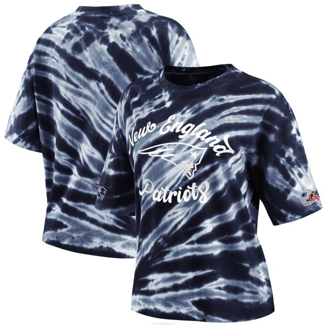 облекло Patriots Jersey wear by erin andrews тъмносиня тениска с вратовръзка Жени T8TH2705