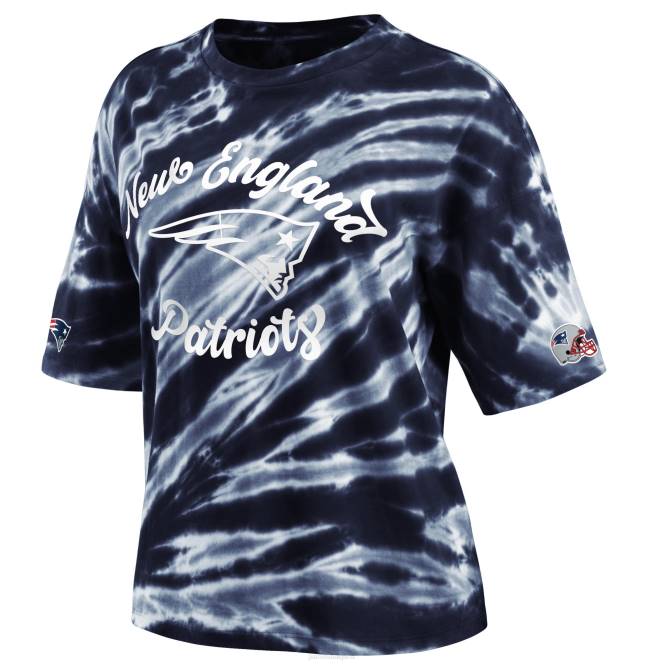облекло Patriots Jersey wear by erin andrews тъмносиня тениска с вратовръзка Жени T8TH2705