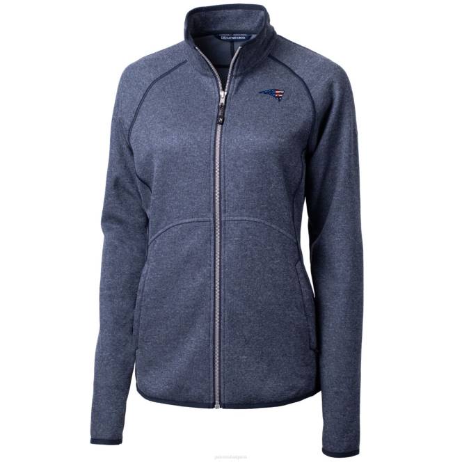 облекло Patriots Jersey пуловер от трикотажен полар с цял цип Жени T8TH1031