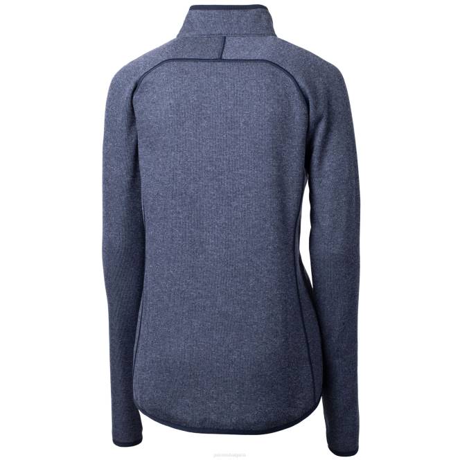 облекло Patriots Jersey пуловер от трикотажен полар с цял цип Жени T8TH1031