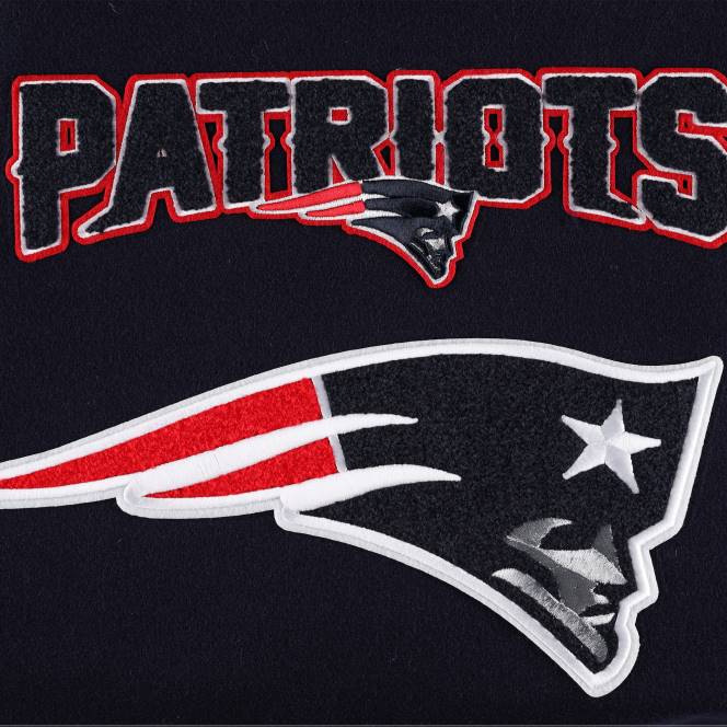 облекло Patriots Jersey професионално стандартно морско яке с пълен цип от вълнена каша Жени T8TH831