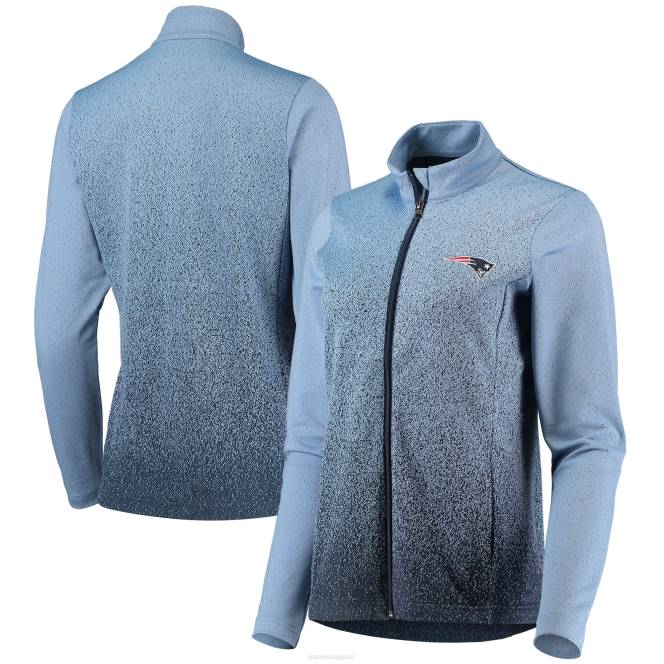 облекло Patriots Jersey антигуа кралско/морско яке с пълен цип Жени T8TH945