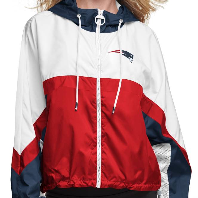 облекло Patriots Jersey Tommy Hilfiger бяло/червено яке с цял цип и ветровка Жени T8TH908