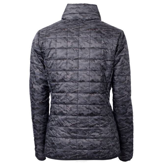 облекло Patriots Jersey cutter & buck black throwback logo rainier primaloft яке с щампа с цял цип Жени T8TH925