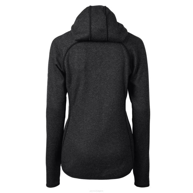 облекло Patriots Jersey cutter & buck heather charcoal връщане лого грот яке с пълен цип Жени T8TH1025