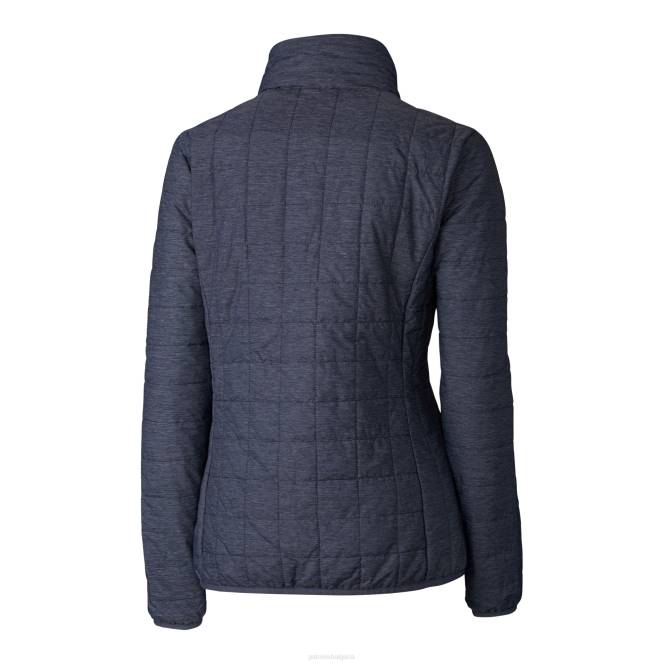 облекло Patriots Jersey cutter & buck heather navy шлем лого rainier primaloft еко изолирано яке с пълни ципове Жени T8TH827