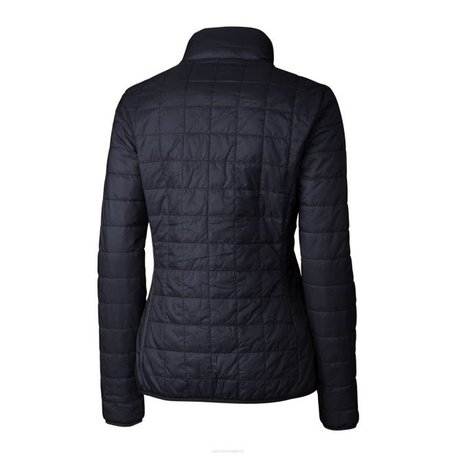 облекло Patriots Jersey cutter & buck тъмносиня каска лого rainier primaloft еко изолирано яке с пълни ципове Жени T8TH873