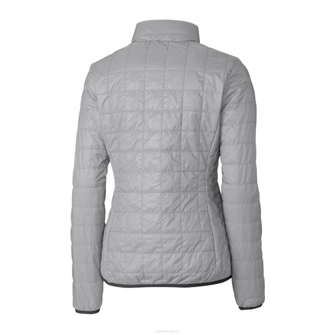 облекло Patriots Jersey cutter & buck сив шлем лого rainier primaloft еко изолирано яке с пълен цип Жени T8TH874