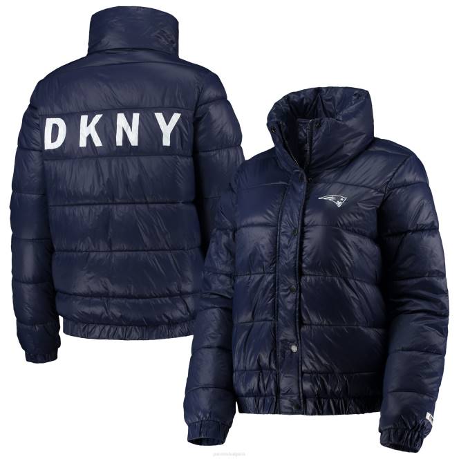 облекло Patriots Jersey dkny спортно морско яке julia с пълни копчета Жени T8TH1033