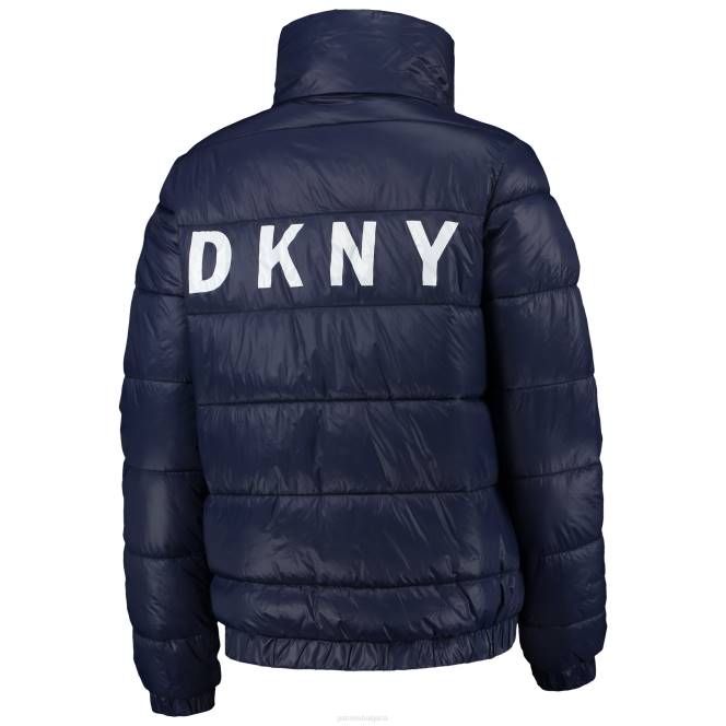 облекло Patriots Jersey dkny спортно морско яке julia с пълни копчета Жени T8TH1033