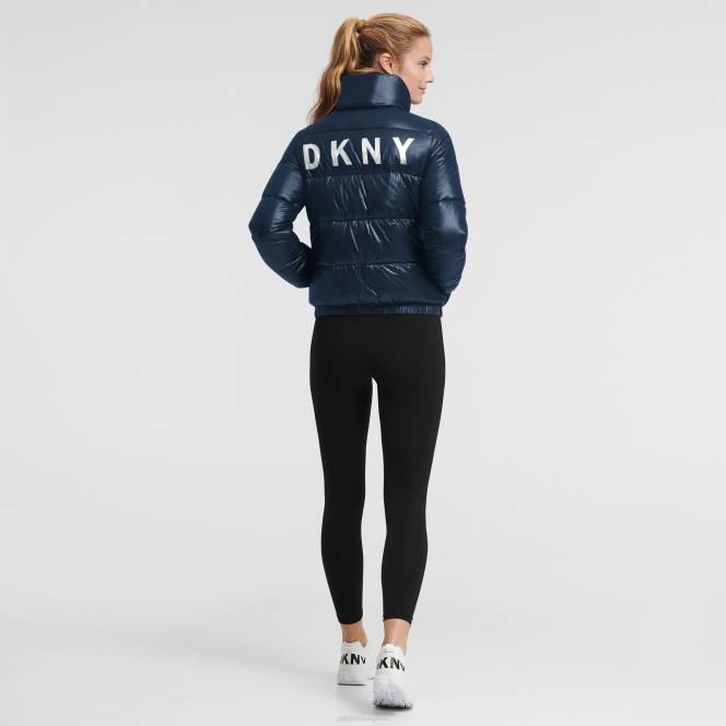 облекло Patriots Jersey dkny спортно морско яке julia с пълни копчета Жени T8TH1033