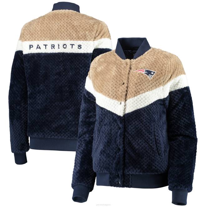 облекло Patriots Jersey g-iii 4her от carl banks тъмносиньо/кремаво шерпско яке от riot squad Жени T8TH912