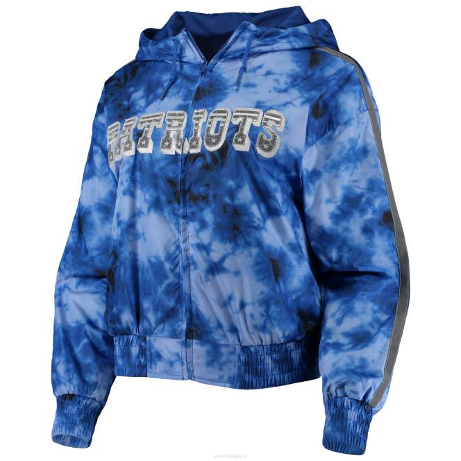 облекло Patriots Jersey mitchell & ness navy galaxy яке с качулка с пълен цип Жени T8TH931