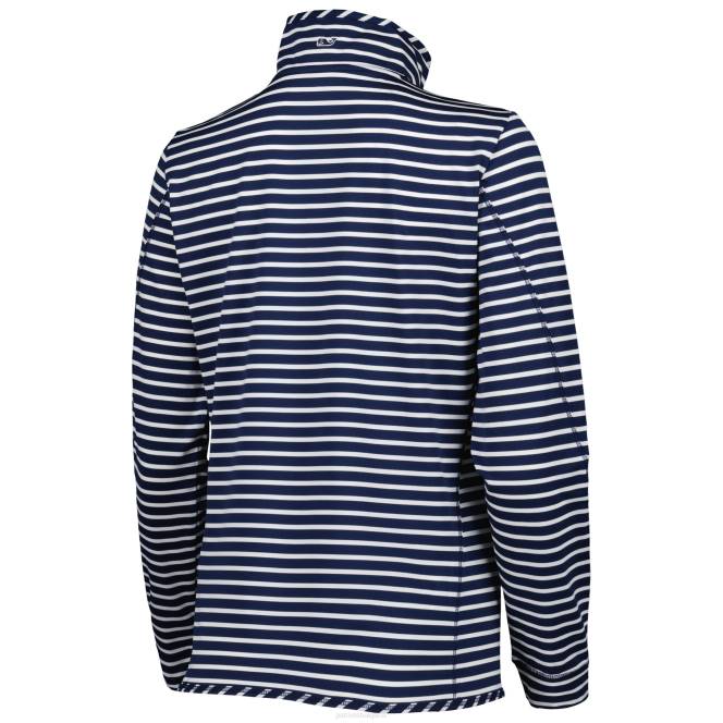 облекло Patriots Jersey vineyard vines морско синьо sankaty shep пуловер с половин цип Жени T8TH888