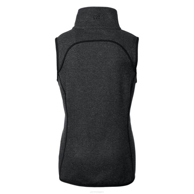 облекло Patriots Jersey cutter & buck heather charcoal шлем лого грот пуловер плетена асиметрична жилетка с пълен цип Жени T8TH839