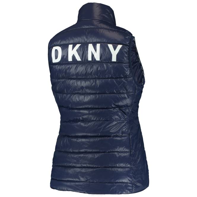 облекло Patriots Jersey dkny sport navy harper ватирана жилетка с пълен цип Жени T8TH1113