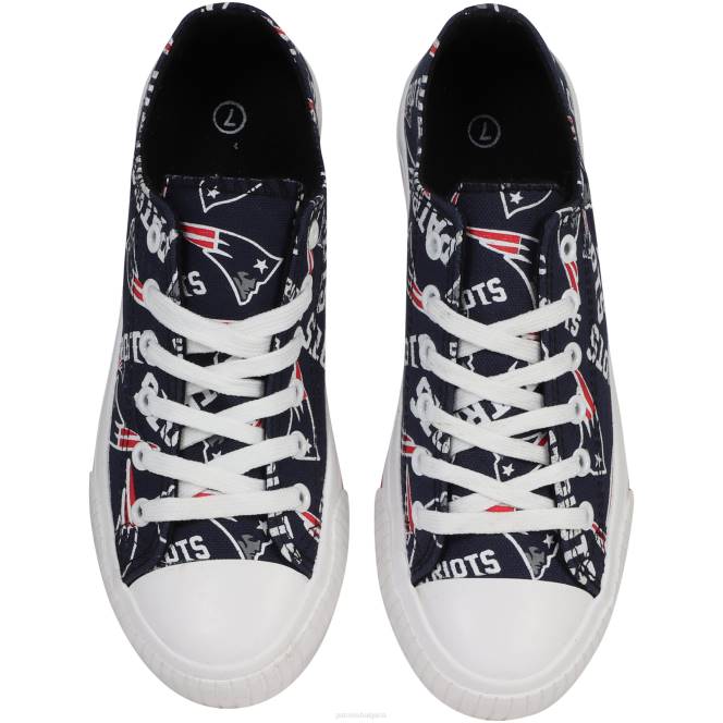 обувки Patriots Jersey ниски кецове с повторен принт Жени T8TH2249