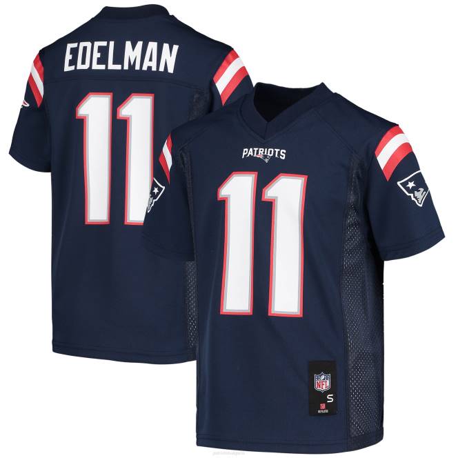 облекло Patriots Jersey Джулиан Еделман флотска реплика на футболна фланелка деца T8TH3049