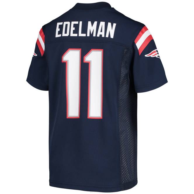 облекло Patriots Jersey Джулиан Еделман флотска реплика на футболна фланелка деца T8TH3049