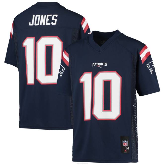 облекло Patriots Jersey mac jones флотска реплика на фланелка на играч деца T8TH3057