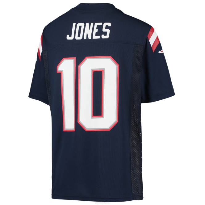 облекло Patriots Jersey mac jones флотска реплика на фланелка на играч деца T8TH3057