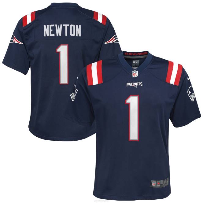 облекло Patriots Jersey nike cam newton navy игра фланелка деца T8TH3053