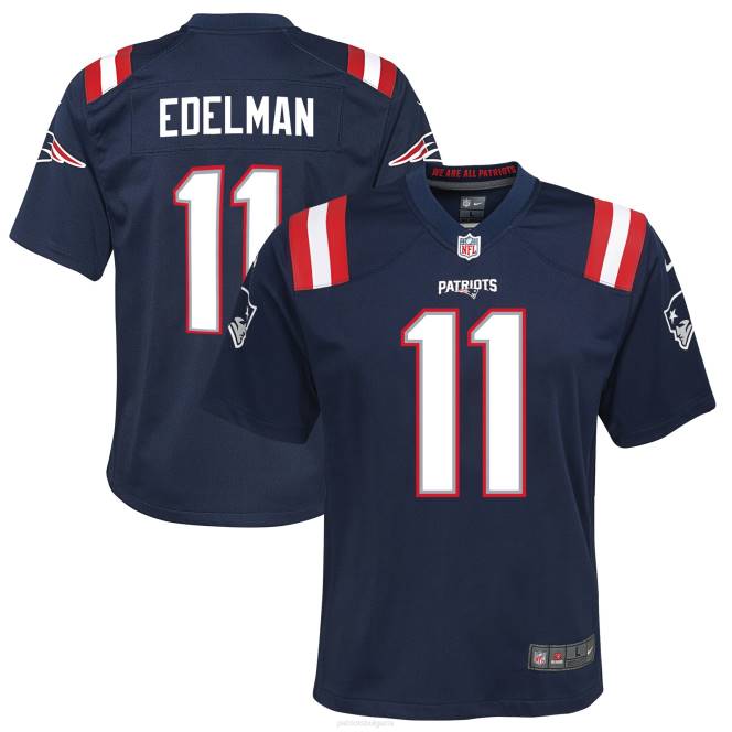 облекло Patriots Jersey nike julian edelman флотска фланелка за игри деца T8TH3048
