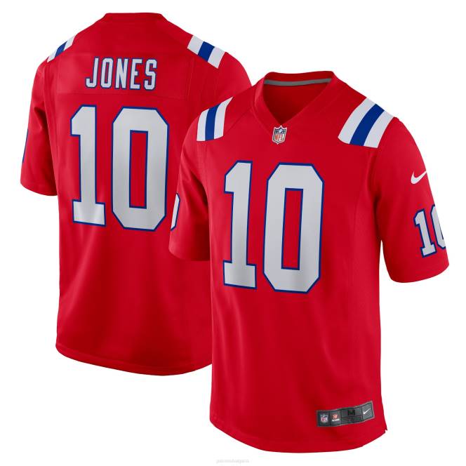 облекло Patriots Jersey nike mac jones червена фланелка за игри деца T8TH3051