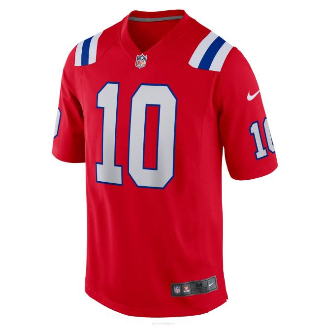 облекло Patriots Jersey nike mac jones червена фланелка за игри деца T8TH3051