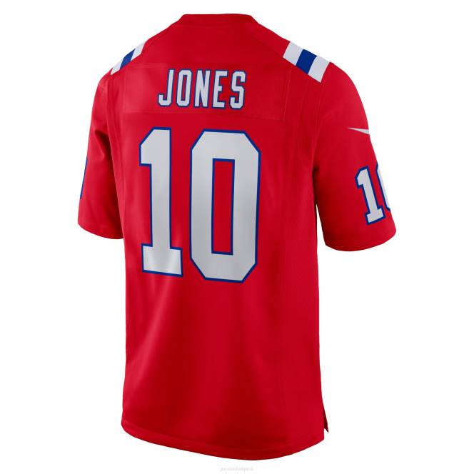 облекло Patriots Jersey nike mac jones червена фланелка за игри деца T8TH3051