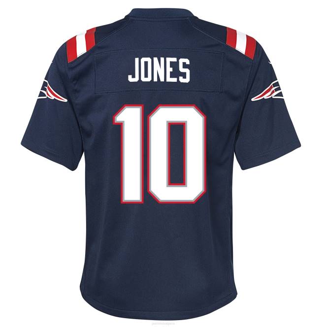 облекло Patriots Jersey nike mac jones navy игра фланелка деца T8TH3047
