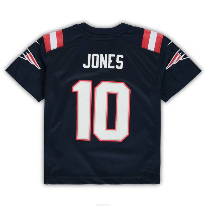 облекло Patriots Jersey предучилищна фланелка за игри nike mac jones navy деца T8TH3052