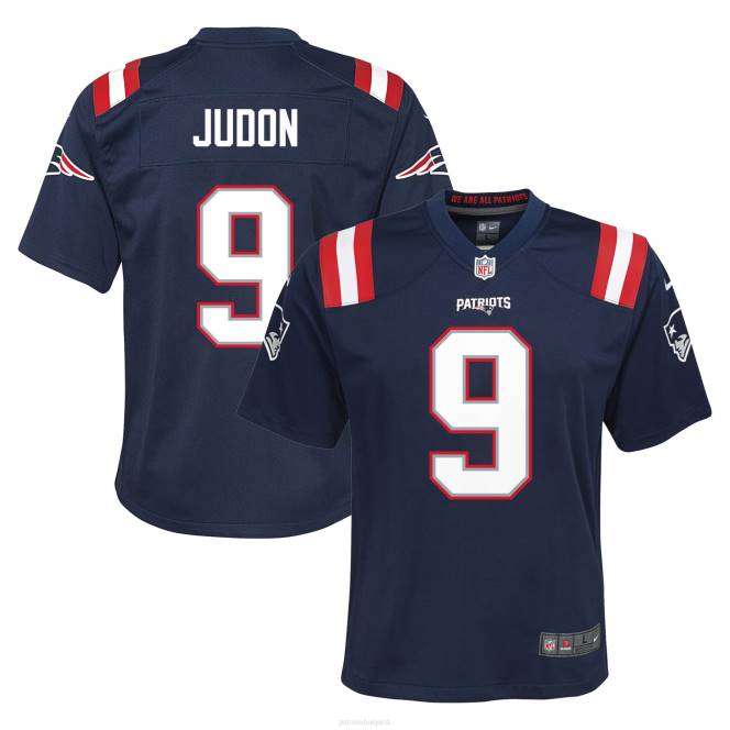 облекло Patriots Jersey nike matthew judon navy игра фланелка деца T8TH3045