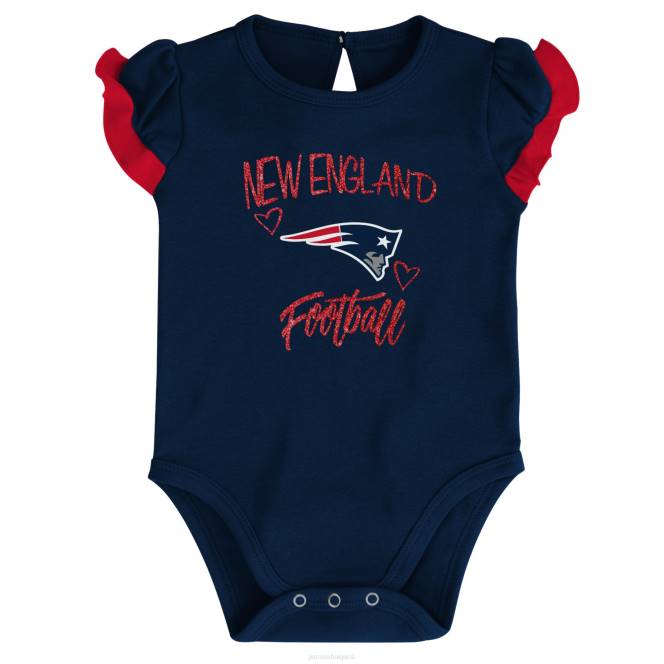 облекло Patriots Jersey Комплект бодита от две части за новородено и бебе тъмно/червено too much love деца T8TH3073