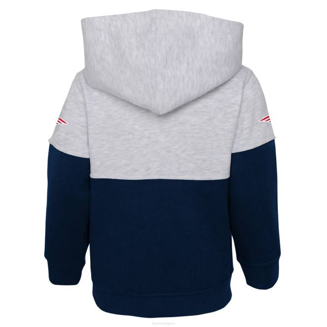облекло Patriots Jersey комплект суичър с качулка и панталони за малко дете хедър сиво/темносин плеймейкър деца T8TH3023
