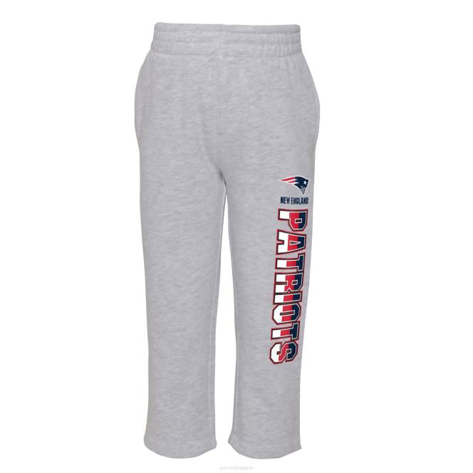 облекло Patriots Jersey комплект суичър с качулка и панталони за малко дете хедър сиво/темносин плеймейкър деца T8TH3023