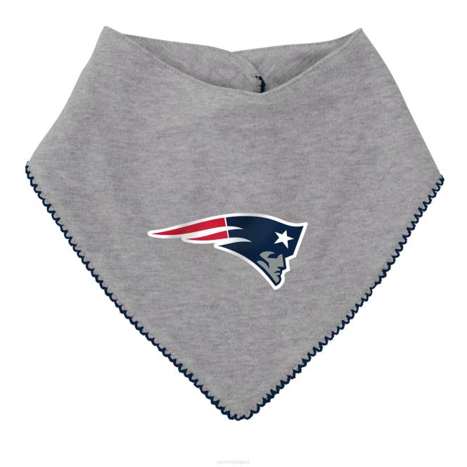 облекло Patriots Jersey Момичета за новородени и бебета тъмносиньо/сиво с хълмист цвят all love лигавник и боти комплект деца T8TH3068