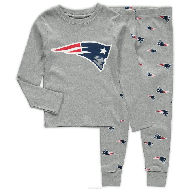 облекло Patriots Jersey сив спален комплект за малко дете деца T8TH3082