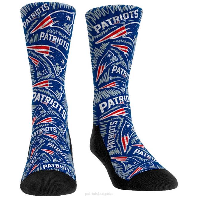 аксесоари Patriots Jersey rock em чорапи екип лого скица екипаж чорапи деца T8TH2910