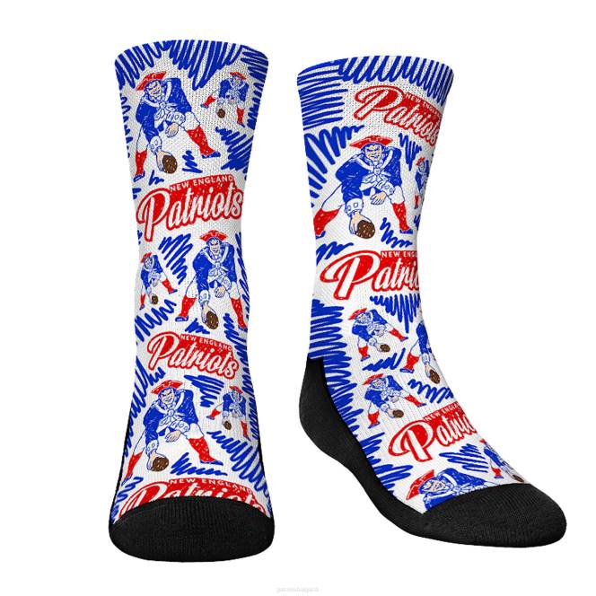 аксесоари Patriots Jersey rock em чорапи завръщане лого скица екипаж чорапи деца T8TH2915