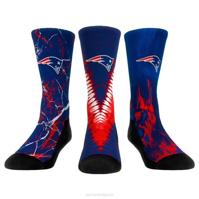 аксесоари Patriots Jersey rock em socks Комплект чорапи от 3 пакета деца T8TH2920