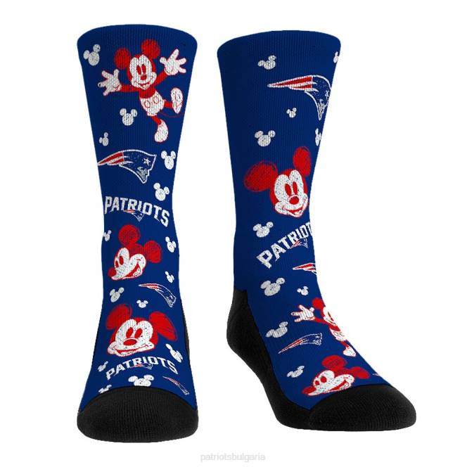 аксесоари Patriots Jersey rock em socks Комплект три опаковки чорапи Disney Crew деца T8TH2923