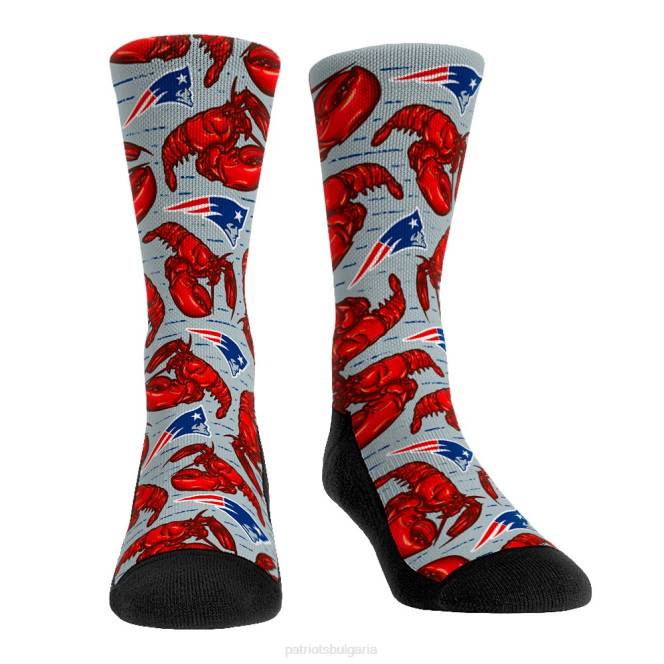 аксесоари Patriots Jersey rock em socks локализирани чорапи за храна на екипажа деца T8TH2922