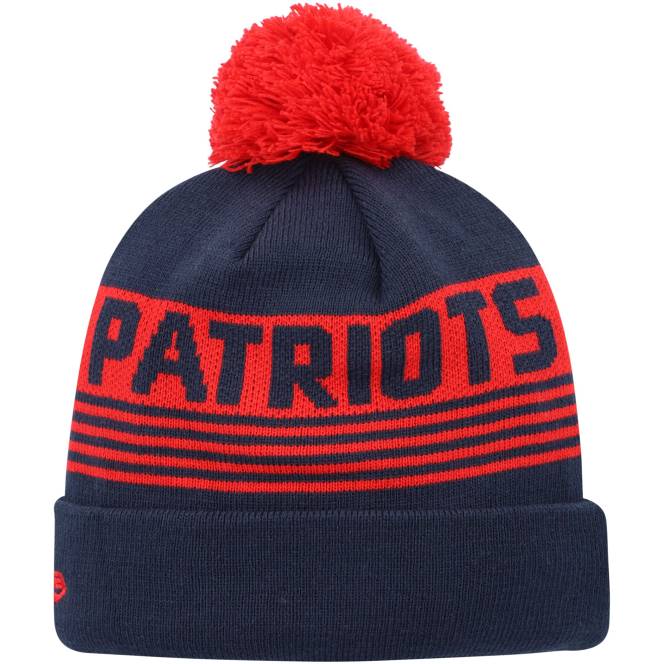 аксесоари Patriots Jersey нова ера тъмносиня плетена шапка с маншети и пом деца T8TH2988