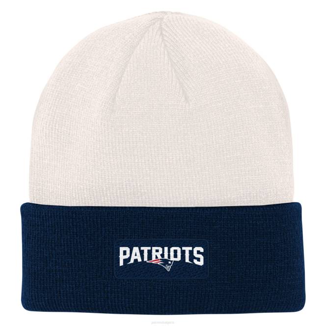 аксесоари Patriots Jersey кремава/морска плетена шапка с маншети деца T8TH3005
