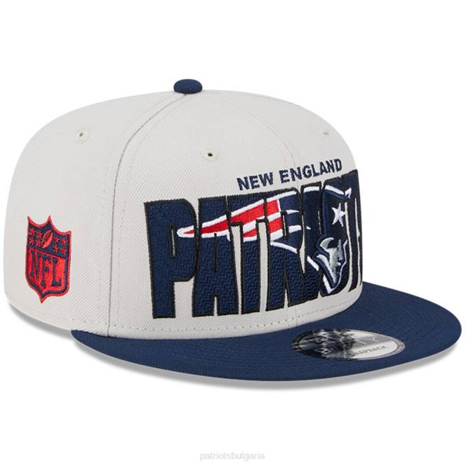 аксесоари Patriots Jersey нова ера stone/navy 2023 nfl draft 9fifty snapback регулируема шапка деца T8TH2965