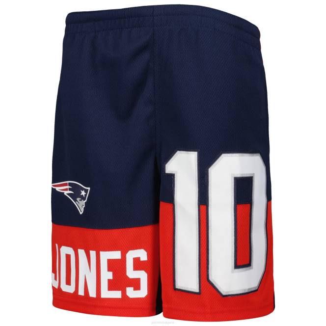 облекло Patriots Jersey Шорти с име и номер на mac jones navy player деца T8TH3079