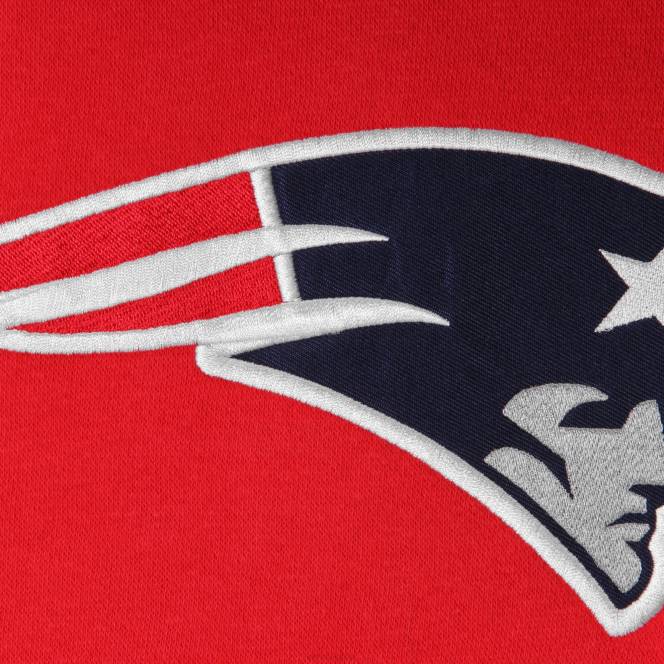 облекло Patriots Jersey пуловер с качулка с червен вентилатор деца T8TH3018