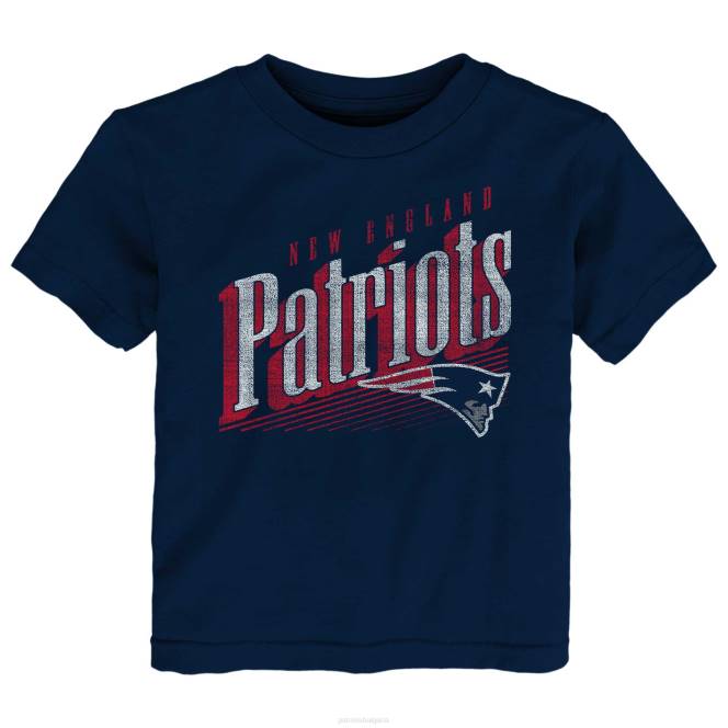 облекло Patriots Jersey тъмносиня тениска с победна серия за малко дете деца T8TH3090